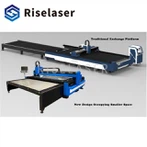 Machine de découpe laser à fibre Riselaser avec plateforme d'échange
